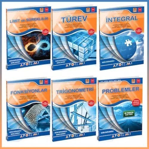 Tyt Ayt Matematik Fasikülleri Tam Set 6 Kitap  Apotemi Yayınları