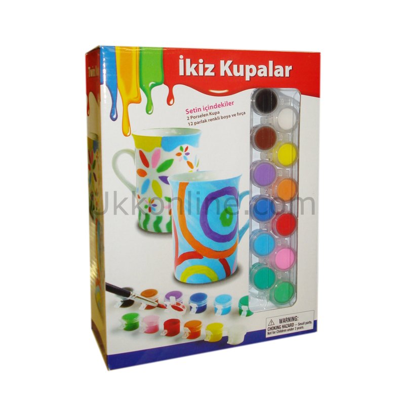13-DIY-CH KT.İKİZ KUPA BOYAMA OYUNU