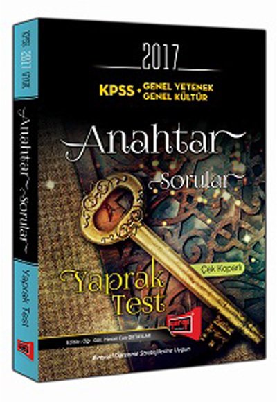 2017 KPSS Genel Yetenek Genel Kültür Anahtar Sorular Çek Koparlı Yaprak Test Yargı Yayınları