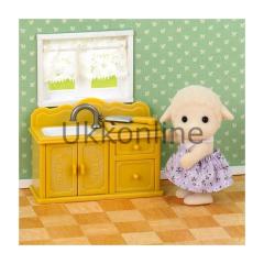 Sylvanian ESE1918 Koyun Kız Kardeş ve Mutfak Set