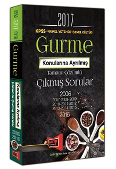 2017 KPSS Genel Yetenek Genel Kültür Gurme Konularına Ayrılmış Tamamı Çözümlü Çıkmış Sorular Yargı Yayınları