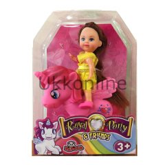 87194 PVC KUTULU 11 CM SEVİMLİ AT VE9 CM BEBEK