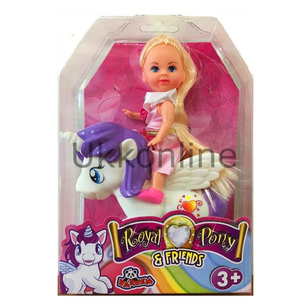87194 PVC KUTULU 11 CM SEVİMLİ AT VE9 CM BEBEK