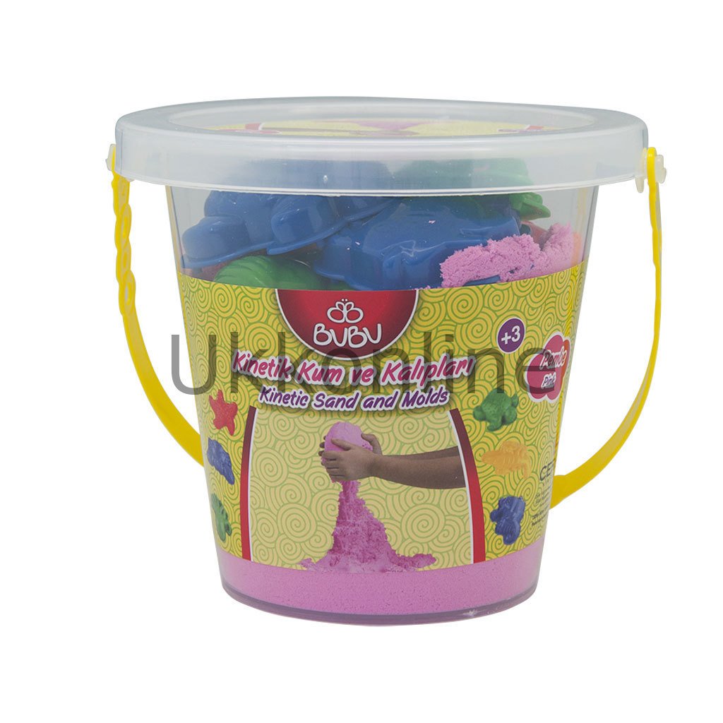 BU-BU KİNETİK KUM KOVA 1000 GR PEMBE