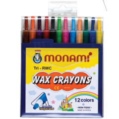 MONAMİ MUM BOYA 12 RENK CRAYON