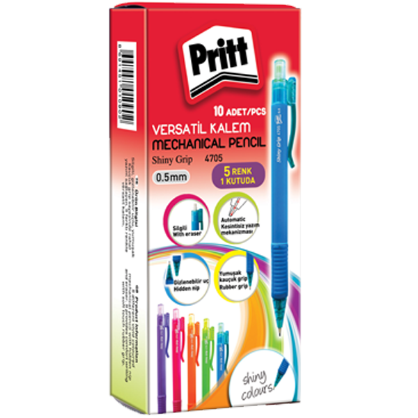 PRİTT VERSATİL SHİNY GRİP 4705 0,5mm 5 RENK KARIŞ