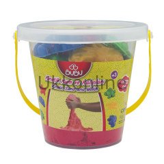 BU-BU KİNETİK KUM KOVA 1000 GR KIRMIZI