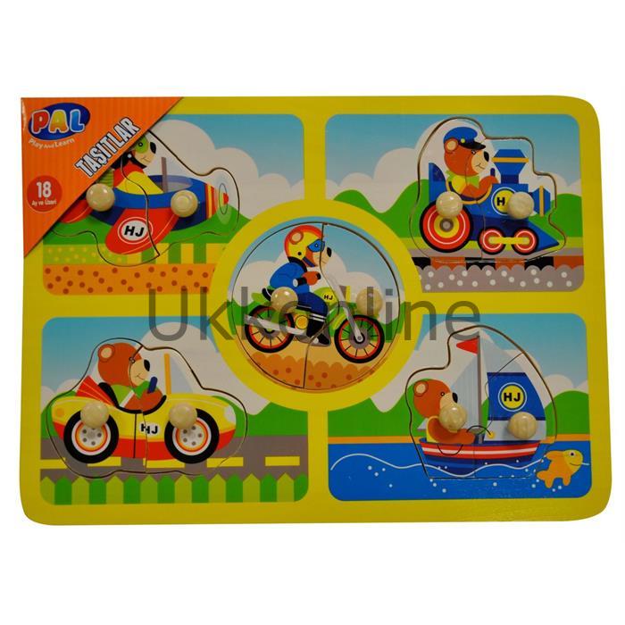 UTT 0053  TAŞITLAR-AHŞAP PUZZLE YERİNİ BUL