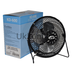 ELBA  VANTİLATÖR METAL SİYAH KD 600