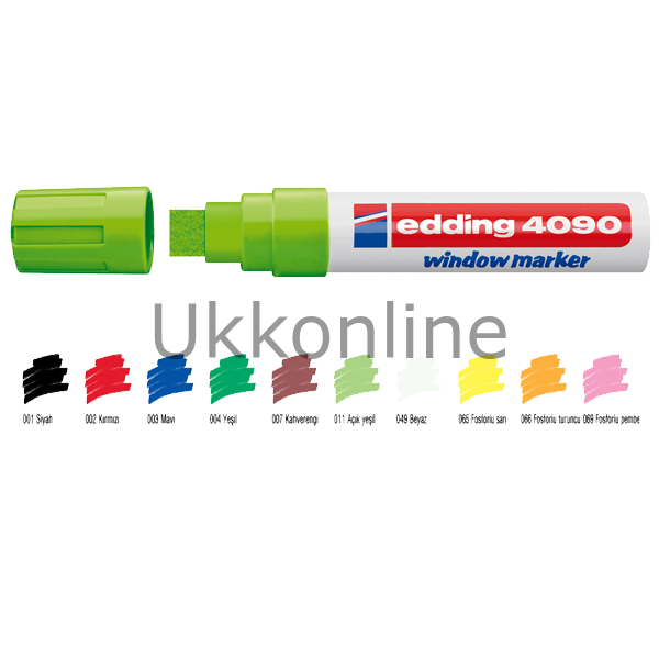 EDDİNG CAM KALEM E 4090 FOSFORLU TURUNCU