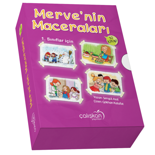 1 . Sınıf Okuma Seti Çalışkan Yayınları Merve'nin Maceraları (10 Kitap)