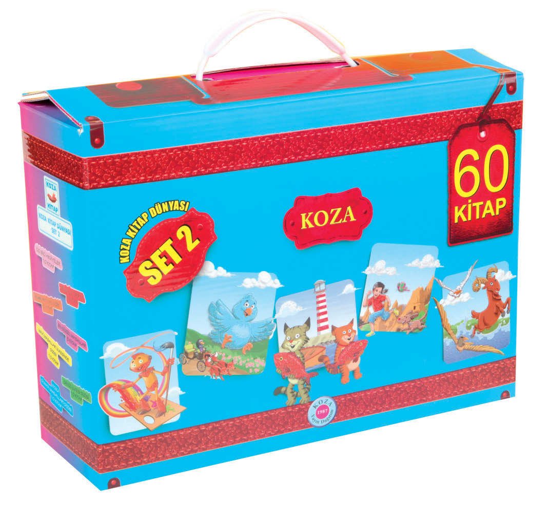 KOZA ÇOCUK KİTAPLIĞI SET 2 - (60 KİTAP) KUTULU ADEDİ (DÜZ YAZI)