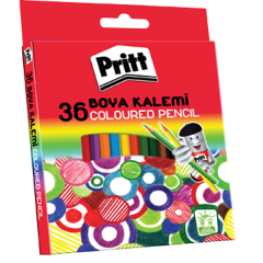 PRİTT BOYA KALEMİ 36 RENK KARTON KUTU