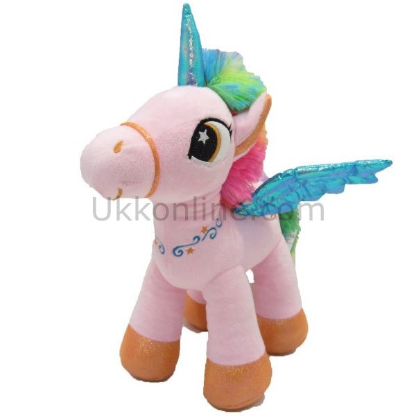 170136-8 PELUŞ KANATLI SEVİMLİ AT 8 INCH