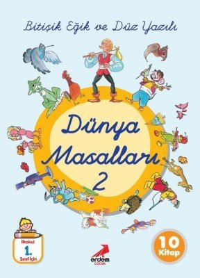 Bitişik Eğik Yazılı Dünya Masalları - 2 (10 Kitap Takım)