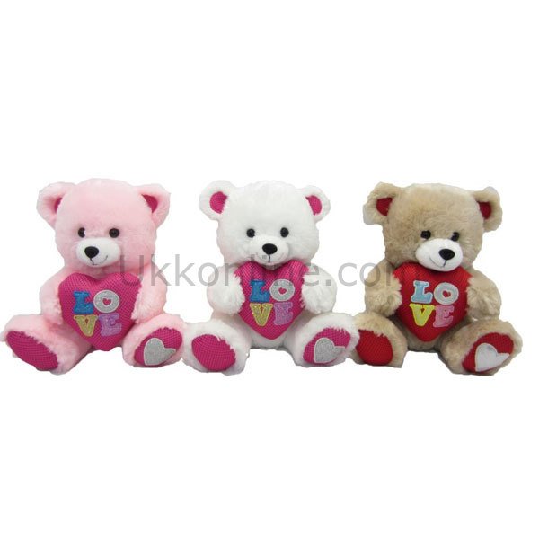 70167-12 PELUŞ LOVE KALPLİ AYI 12INCH