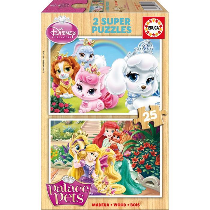 EDUCA COCUK AHSAP 2x25 PUZZLE 16370 PALACE PETS