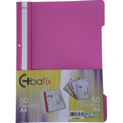 BAFİX TELLİ DOSYA PLS A-4 PEMBE