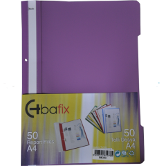 BAFİX TELLİ DOSYA PLS A-4 MOR