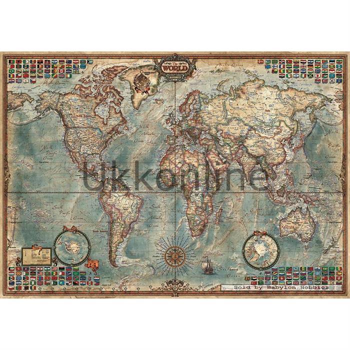 EDUCA 1500 PUZZLE 16005 POLITICAL MAP OF THE WORLD