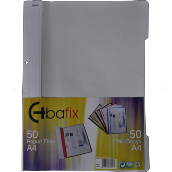BAFİX TELLİ DOSYA PLS A-4 GRİ