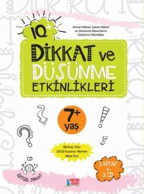 IQ+ Dikkat ve Düşünme Etkinlikleri 7 Yaş (3 Kitap + 3 CD)