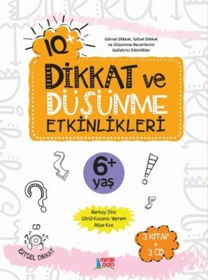 IQ+ Dikkat ve Düşünme Etkinlikleri 6 Yaş (3 Kitap + 3 CD)