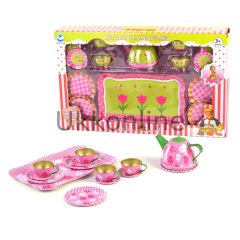 9798-12/15 KUT.TEPSİLİ ÇAY SET METAL