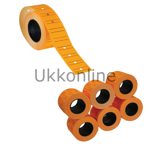 TANEX MAKİNE ETİKETİ 12-21 ÇİZGİLİ FOS TURUNCU