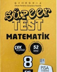 8. SINIF SÜPER TEST ÇEK KOPAR  MATEMATİK DC YAYINLARI 2020
