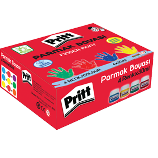 PRİTT PARMAK BOYA 4RENK 30ml