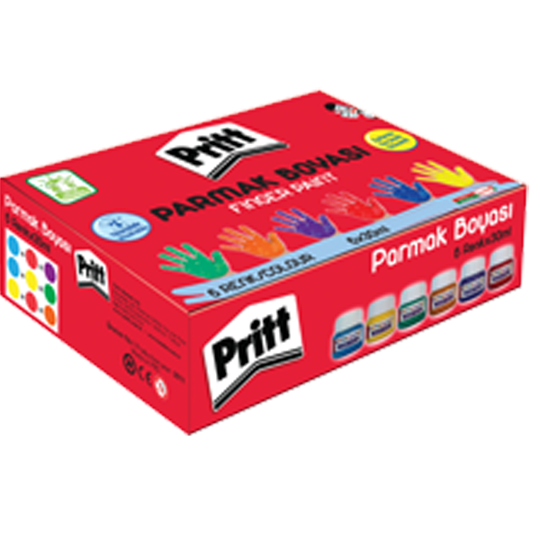 PRİTT PARMAK BOYA 6 RENK 30ml