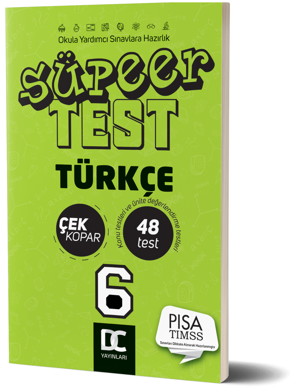 6. SINIF SÜPER TEST ÇEK KOPAR TÜRKÇE DC YAYINLARI 2020