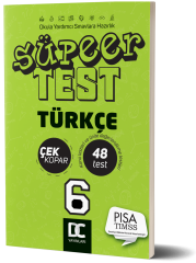 6. SINIF SÜPER TEST ÇEK KOPAR TÜRKÇE DC YAYINLARI 2020