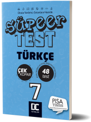 7. SINIF SÜPER TEST ÇEK KOPAR TÜRKÇE DC YAYINLARI 2020