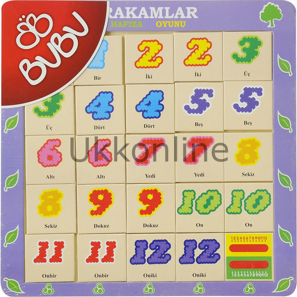BU-BU AHŞAP PUZZLE SAYILAR HAFIZA OYUNU