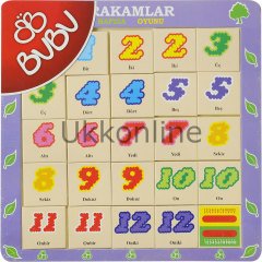 BU-BU AHŞAP PUZZLE SAYILAR HAFIZA OYUNU