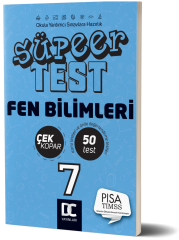 7. SINIF SÜPER TEST ÇEK KOPAR FEN BİLİMLERİ DC YAYINLARI 2020