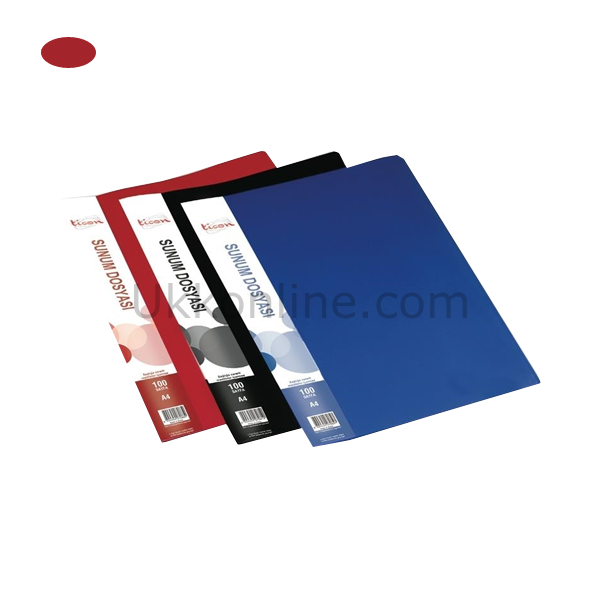 TİCON KATALOG DOSYA 100 LÜ KIRMIZI