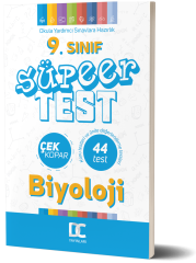 9. SINIF SÜPER TEST ÇEK KOPAR  BİYOLOJİ DC YAYINLARI 2020