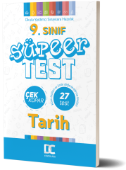 9. SINIF TARİH SÜPER TEST ÇEK KOPAR  DC YAYINLARI 2020