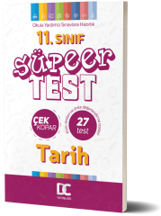 11. SINIF TARİH SÜPER TEST  ÇEK KOPAR  DC YAYINLARI 2020