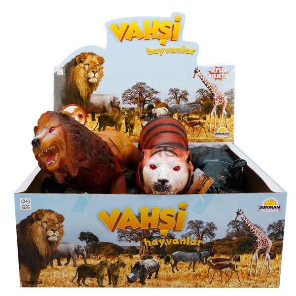 718 SUN VAHŞİ HAYVANLAR FOAM SESLİ 30CM-RST-AUS