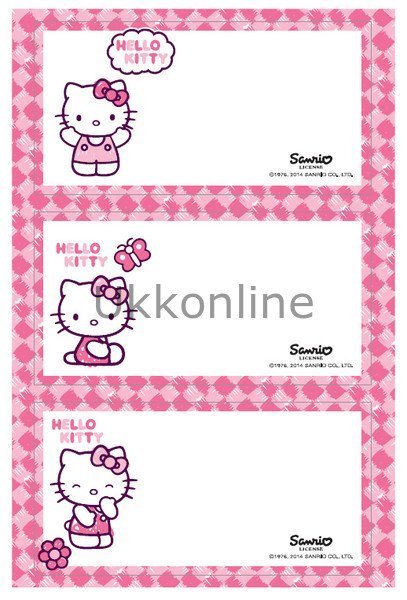 UMUR HELLO KITTY 3 LÜ OKUL ETİKETİ HK1400