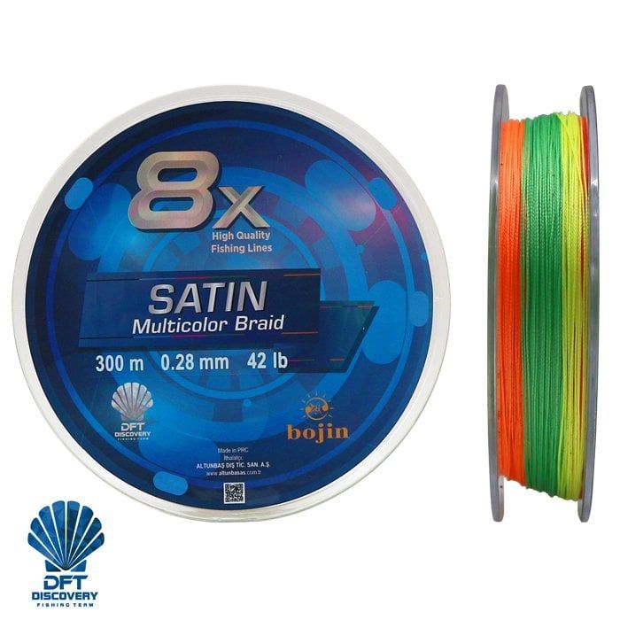 Bojin 8X Satin M.Color İp Misina 0.28 mm 300 m