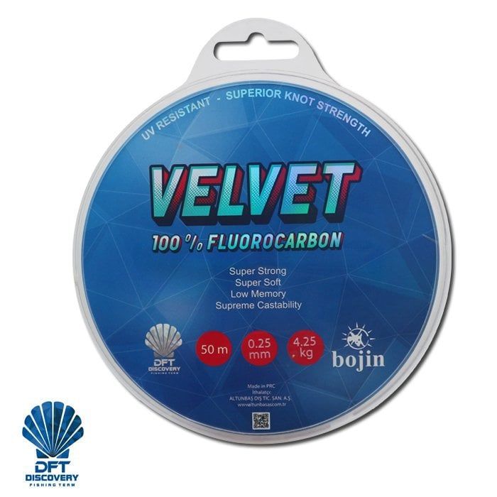 Dft Bojin Velvet Fluorocarbon 50m 0.25mm Misina
