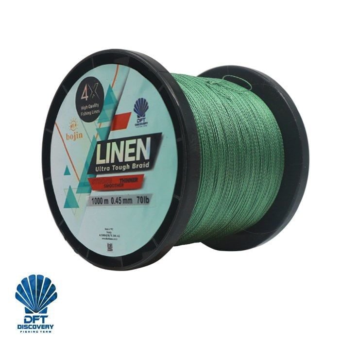 Bojin 4X Linen 0.45mm 1000m Yeşil İp Misina