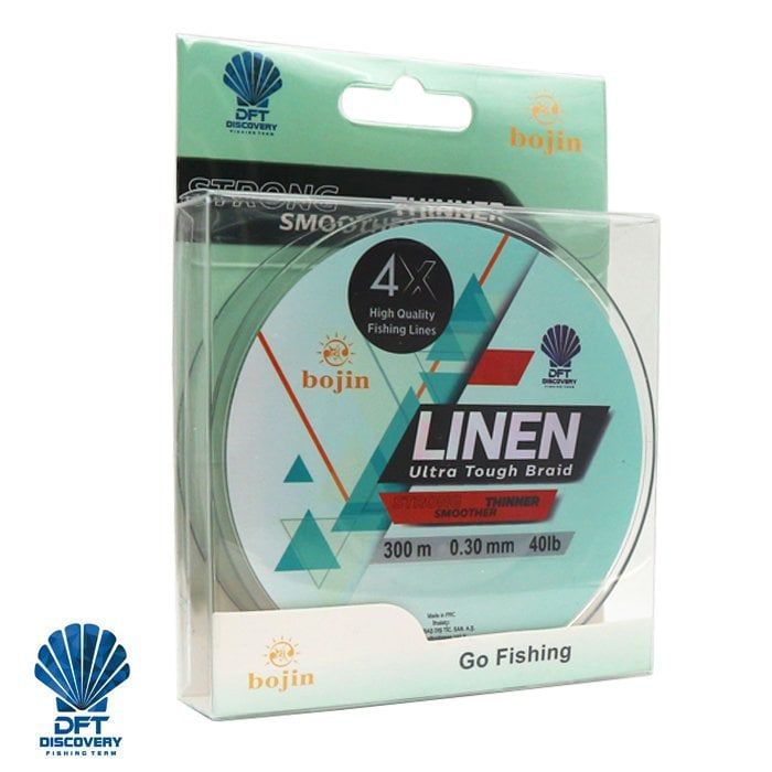 Bojin 4X Linen 0.30mm 300m Yeşil İp Misina