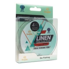 Bojin 4X Linen 0.14mm 150m Yeşil İp Misina
