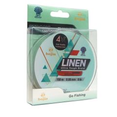 Bojin 4X Linen 0.08mm 150m Yeşil İp Misina